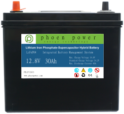 LiFePO4-Supercapacitor Hybrid Battery-PBLIF12833